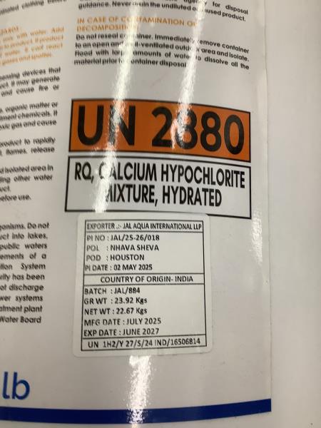Aquatick Calcium Hypochlorite Granules - 50lb Pail Retail $139.99