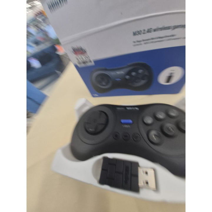 8BitDo M30 2.4g Wireless Gamepad - Sega Genesis Mini & Mega Drive Mini, Black