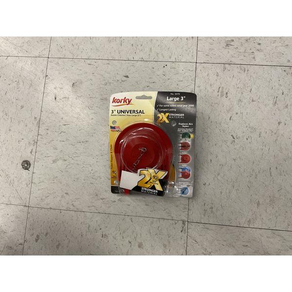 Korky, 3" Universal Toilet Flapper, Large Size, 2X Stronger Material
