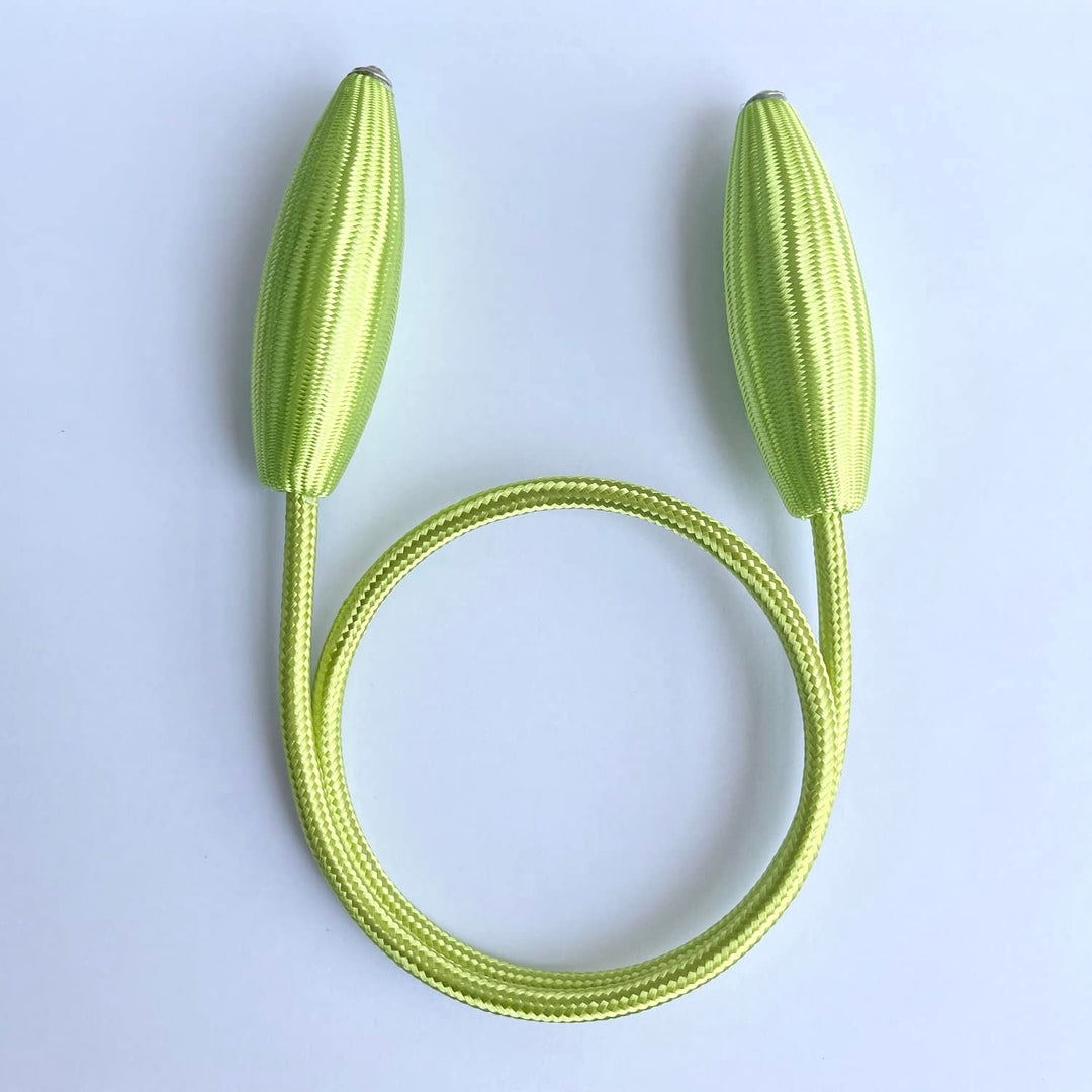 BAOANHLIFE Curtain Tiebacks Curtain Holders Clips | Curtain Ties for Drapes | Curtain Holdbacks | Curtain Tie Backs for Curtains 2 Pack | 65cm/25.60in Non-Slip Creative Window Decorative Home (Green)