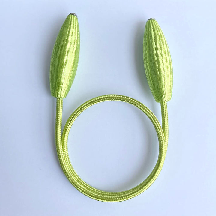 BAOANHLIFE Curtain Tiebacks Curtain Holders Clips | Curtain Ties for Drapes | Curtain Holdbacks | Curtain Tie Backs for Curtains 2 Pack | 65cm/25.60in Non-Slip Creative Window Decorative Home (Green)