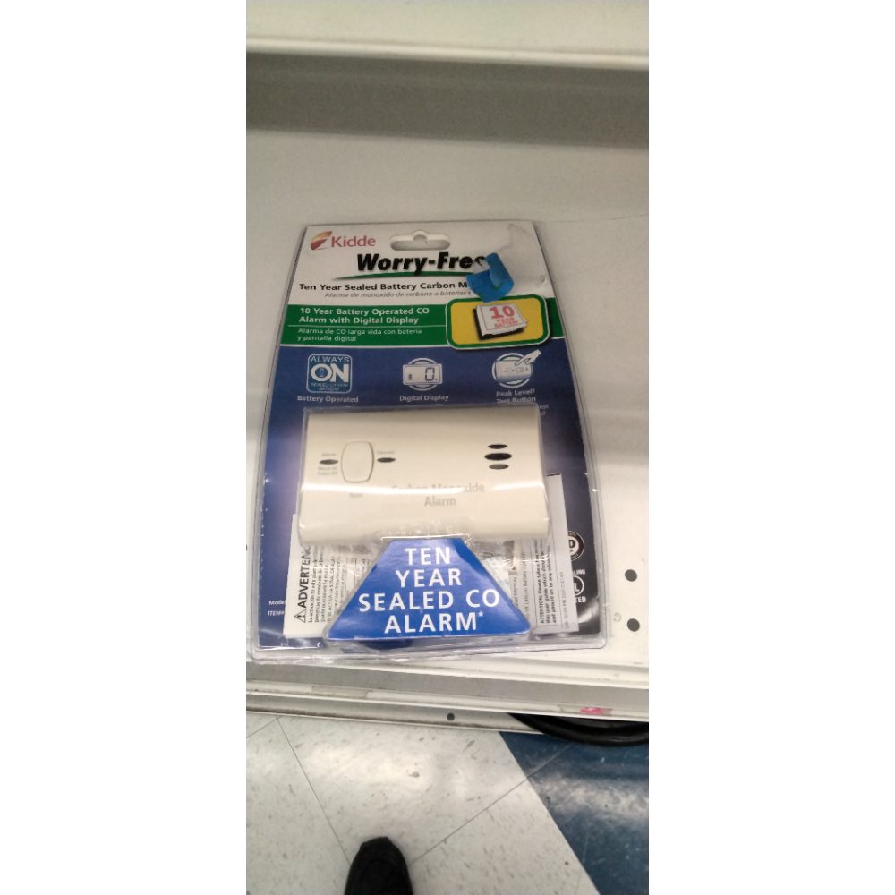 Kidde 21010047 C3010D Carbon Monoxide Alarm with Digital Display and 10 Year Sealed Battery