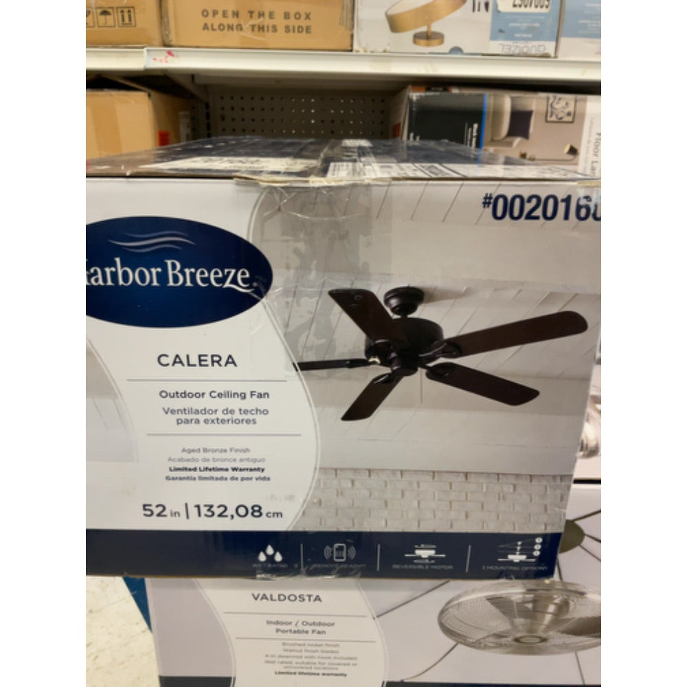 Ceiling Fan Indoor Outdoor Calera Transitional Home 52-in Bronze (5-Blade)