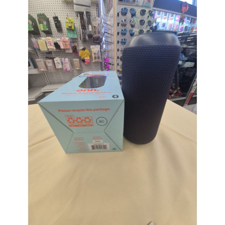 onn. Medium Rugged Speaker - LED Lighting, Bluetooth, Waterproof