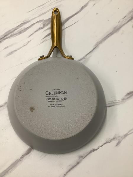 GreenPan Magneto Induction Technology Frying Pan, Non-stick, Gold Handle Retail $60.00