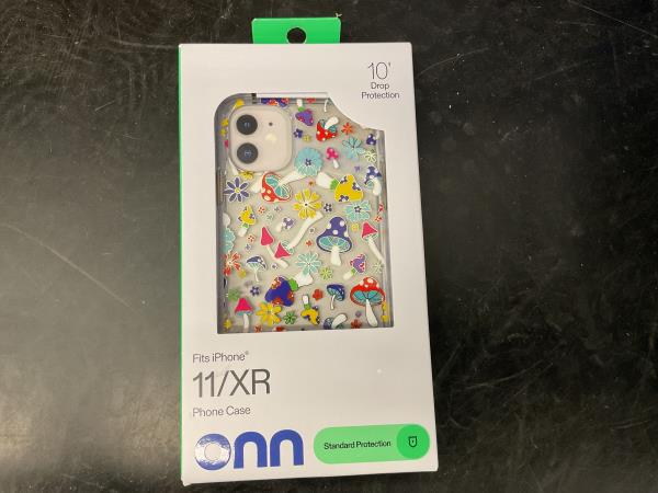 onn. 11/XR Phone Case - Mushroom Design, 10' Drop Protection Retail $15.00
