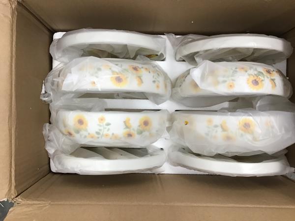 Temptations by Tara Set, Seasonal 32oz Pasta Bowls - Sunflower Retail $80.00