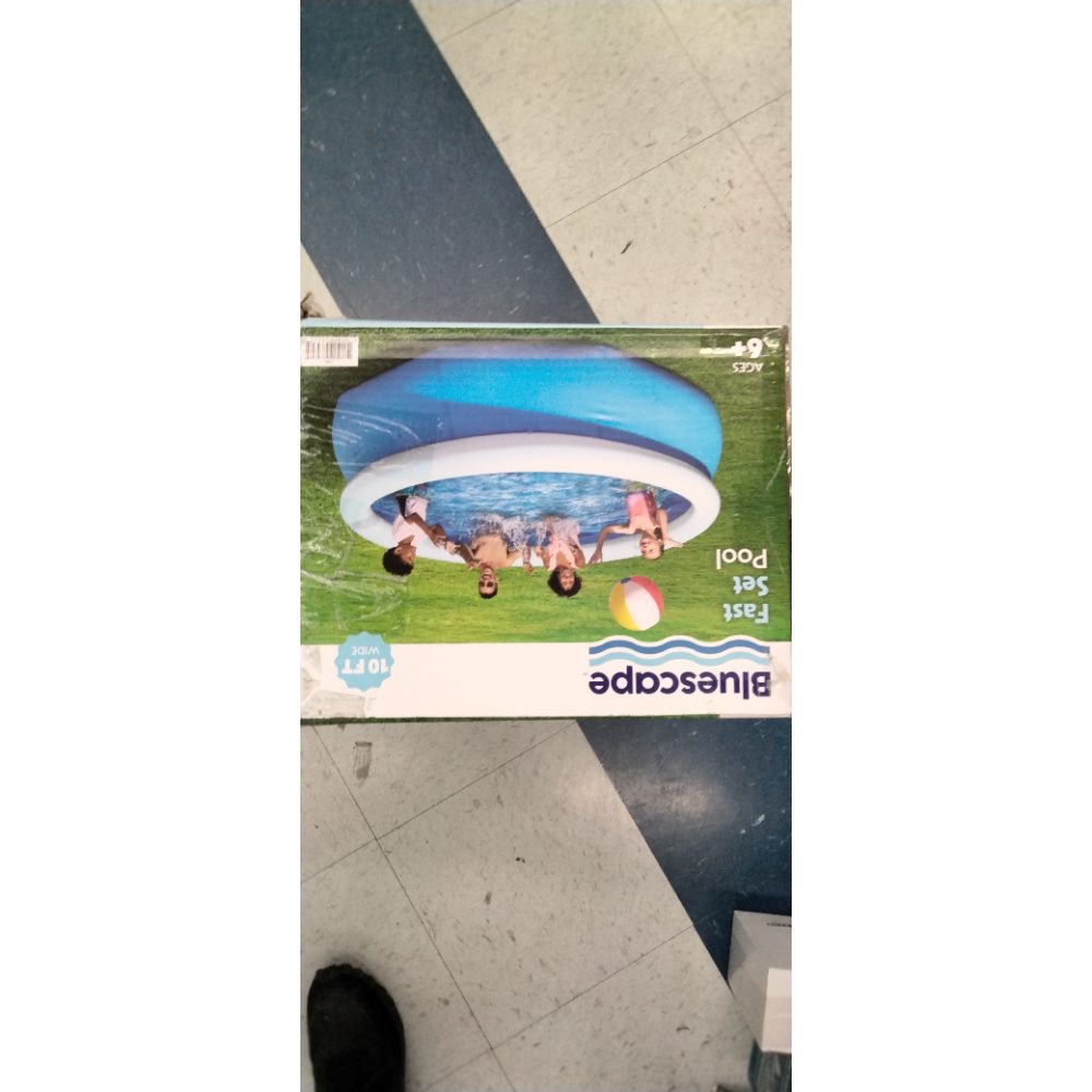 Bluescape Fast Set 10â€™ X 30â€ Round Inflatable Soft Sided Above Ground Pool Set