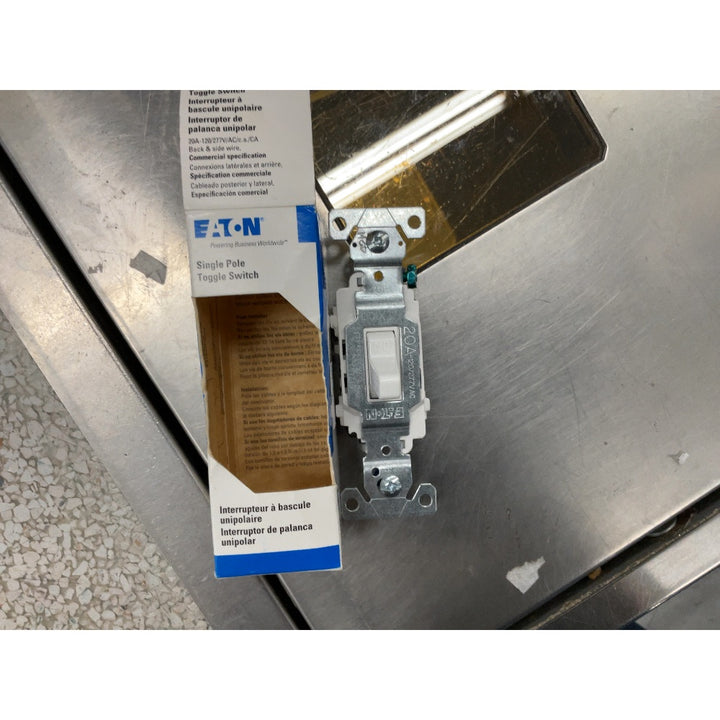 EATON Single Pole Toggle Switch - 20A 120/277VAC
