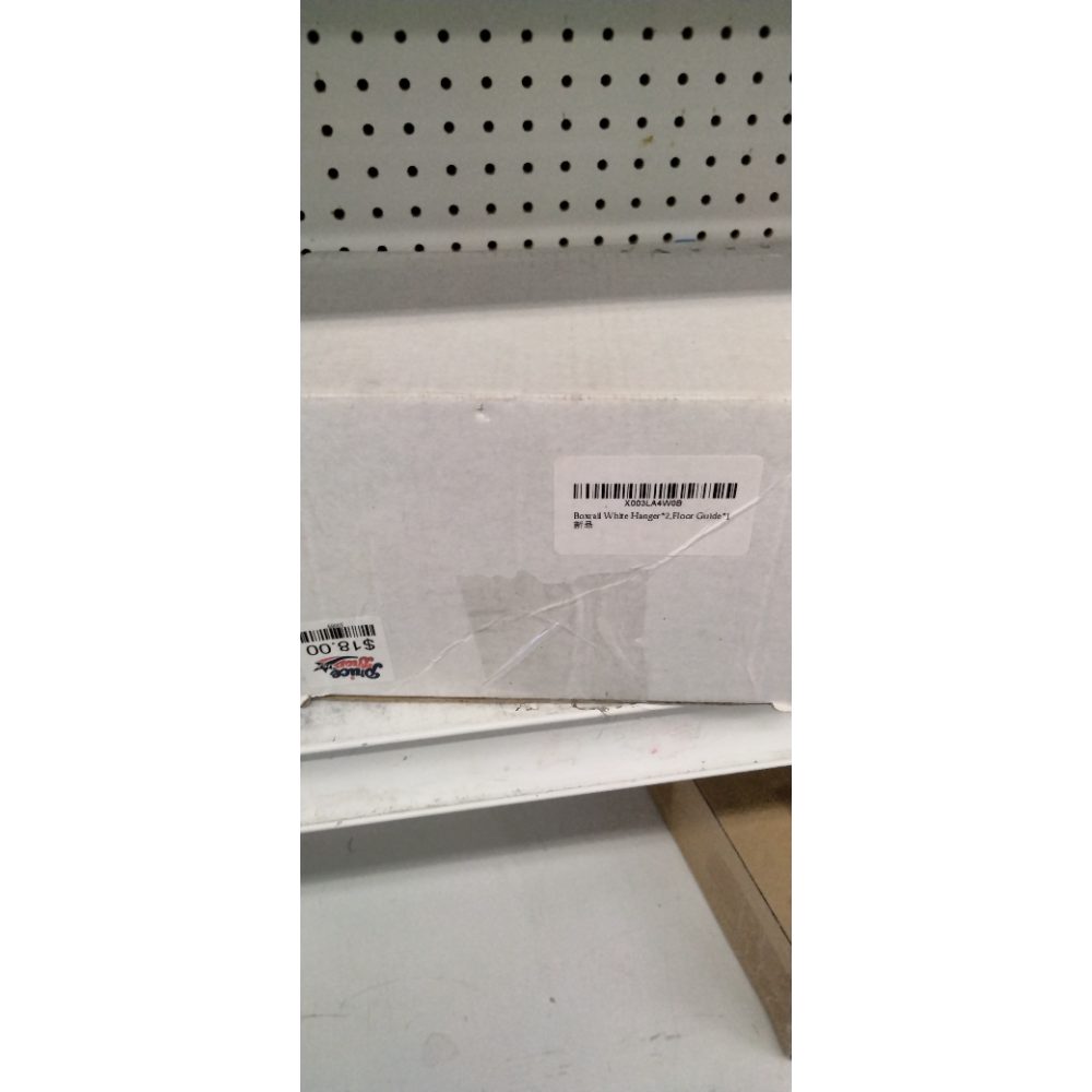 SMARTSMITH Galvanized Steel Barn Box Rail Black Hanger 2 Pack, Heavy Duty Smooth Ball Bearings Indside,Carbon steel Barn Door Rollers