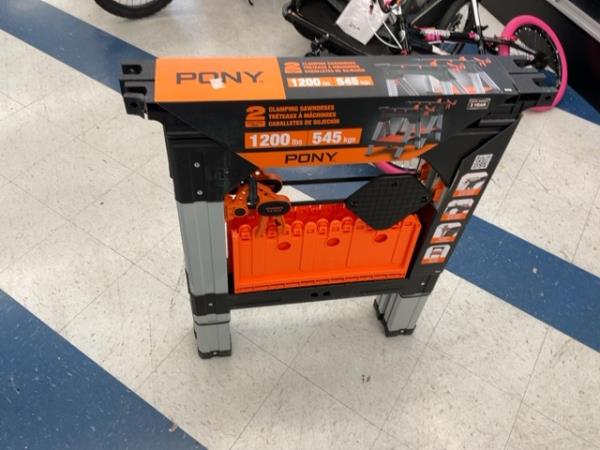 Pony Clamping Sawhorses - 1200 lbs Capacity Retail $70.00
