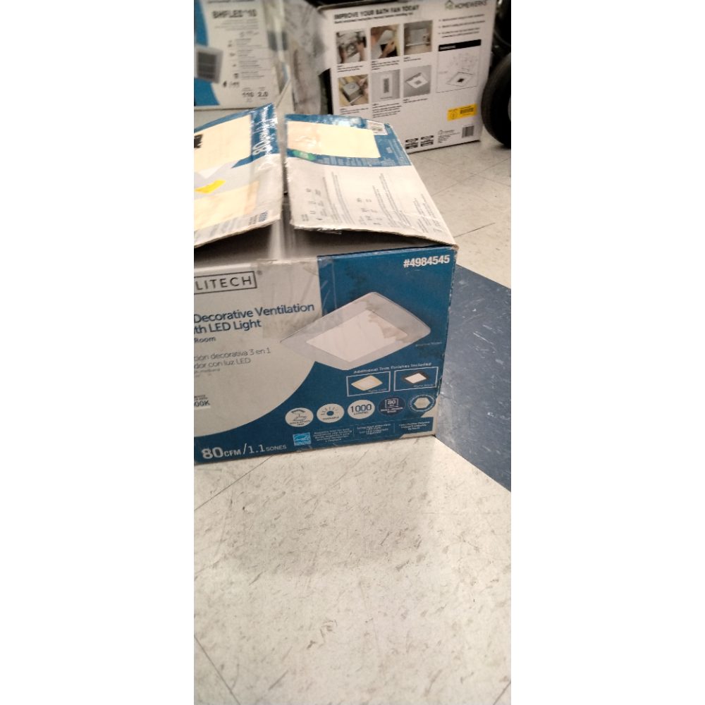 Utilitech Ventilation Fan 1-Sone 150-CFM Lighted Vent Fan Bathroom Fan