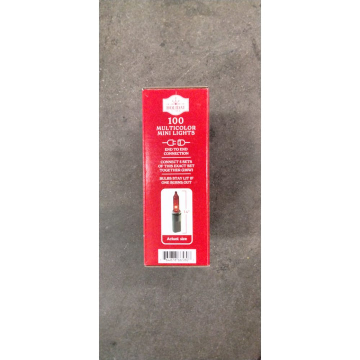 Holiday 100 Multicolor Mini Lights - 19.5 ft Lighted Length Retail $10.00