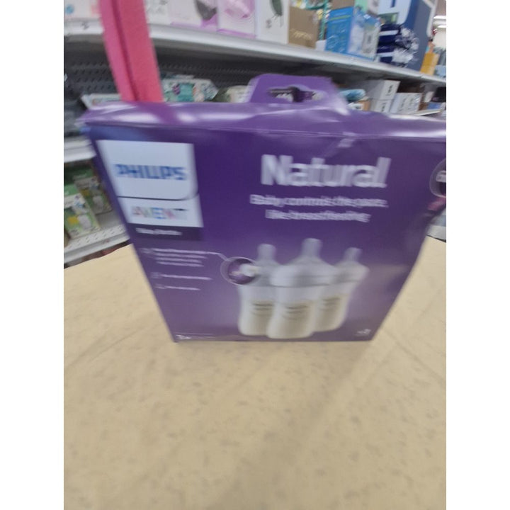 Philips AVENT Natural Baby Bottles, 6m+, 4 Feedings