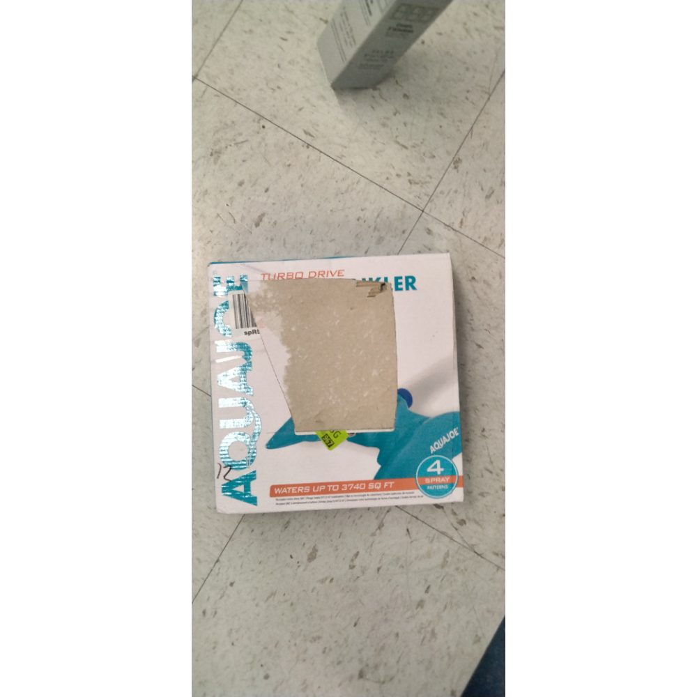 Aqua Joe AJ-MSSBM 4-Pattern Sprinkler with 360-Degree Rotation and Metal Base, Up to 3,740-Square-Foot Coverage