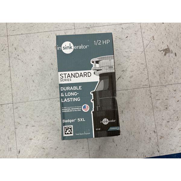 InSinkErator Badger 5XL - 1/2 HP, Standard Series, Durable Retail $140.00