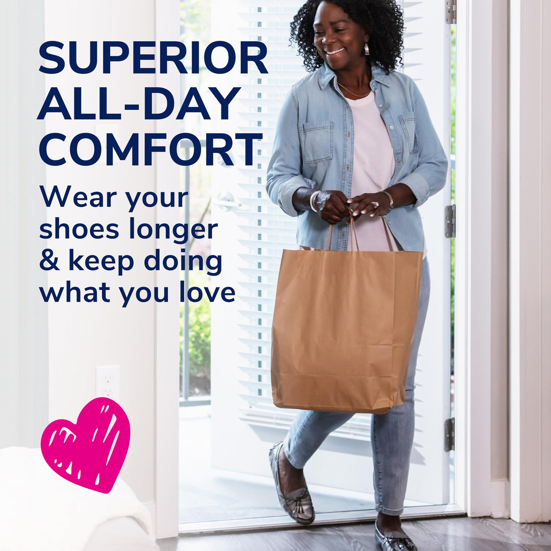 Dr. Scholl's Love Your Flats & Sandals, 3/4 Length Insoles for Women, Shoe Size 6-10: All-Day Comfort Shoe Inserts for Women with Arch Support, Metatarsal Foot Pads, Relieves Shoe Discomfort