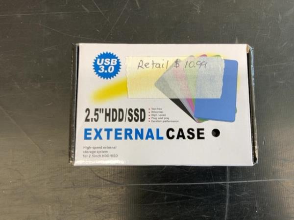 Generic USB 3.0, 2.5" HDD/SSD External Case - High-Speed Retail $11.00