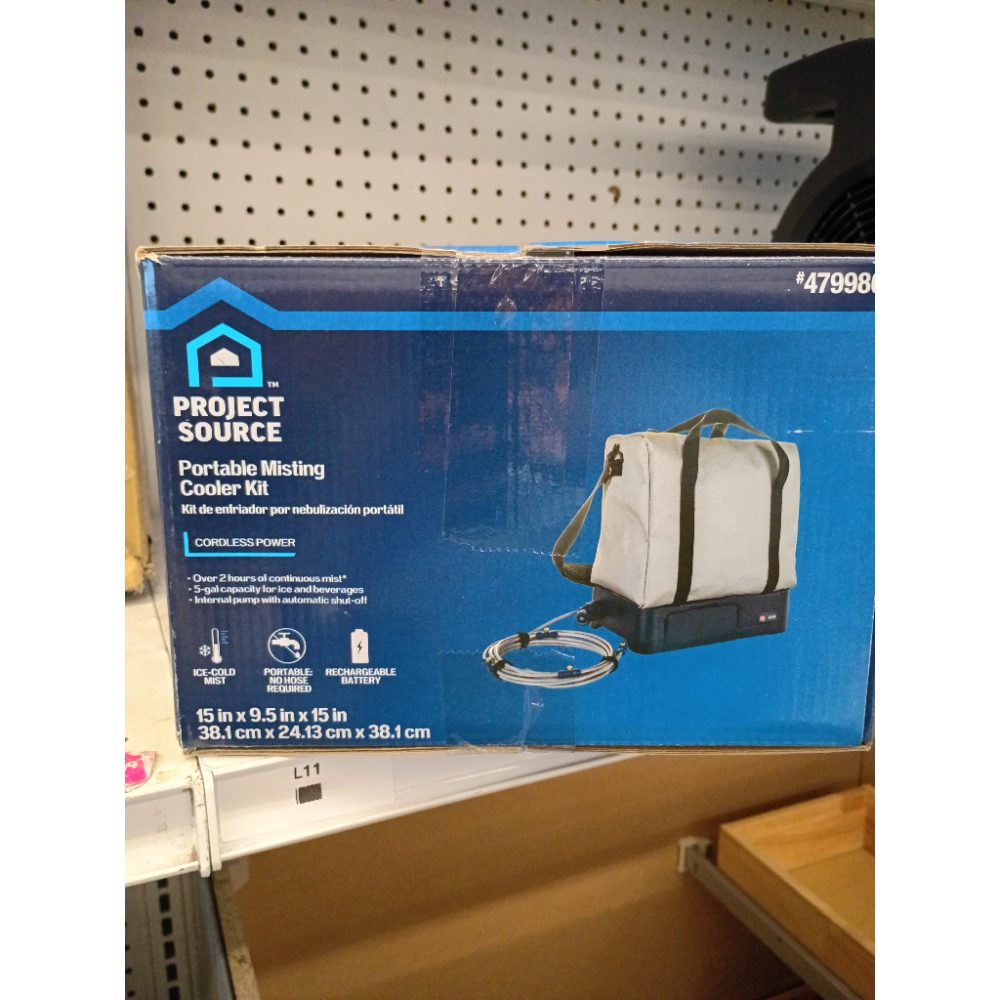 Brand New Sealed Project Source Portable Misting Cooler Kit