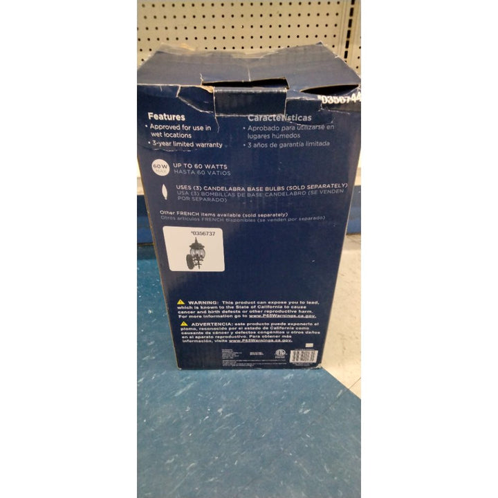 Portfolio 21.34-in H Black Post Light