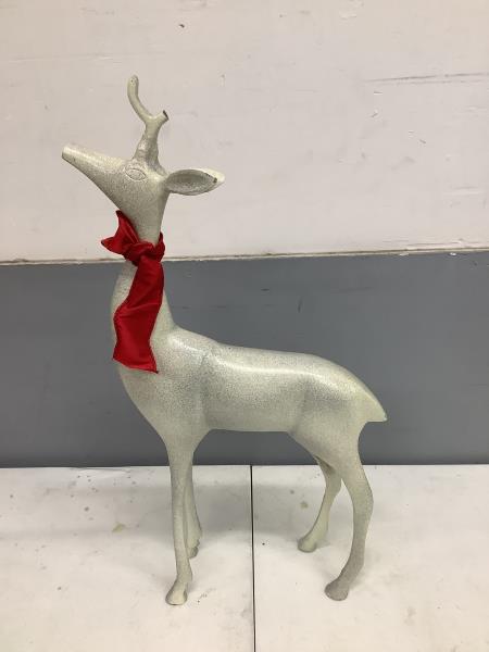 Decorative Glitter Reindeer with Red Scarf Retail $35.00