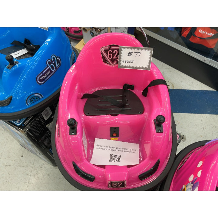 Flybar Bumper Car, Electric Powered - 360 Spin, Pink