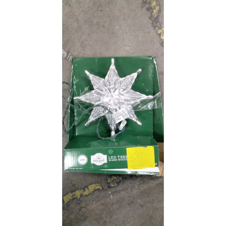 Holiday Time LED Tree Topper - Warm White Retail $15.00