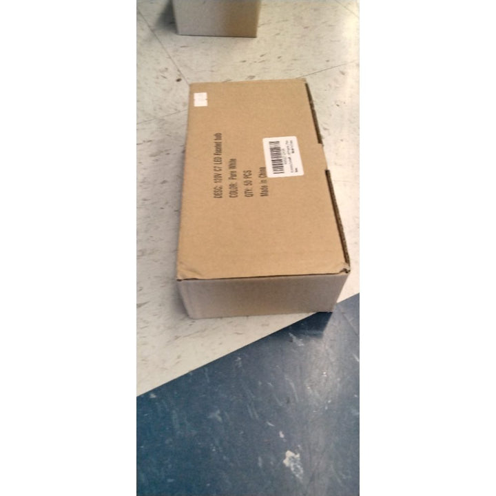 50 Pack C7 Led Replacement Christmas Light Bulb, C7 Shatterproof Led Bulbs for Christmas String Lights, E12 Candelabra Base, Commercial Grade Dimmable Holiday Bulbs, Cool White