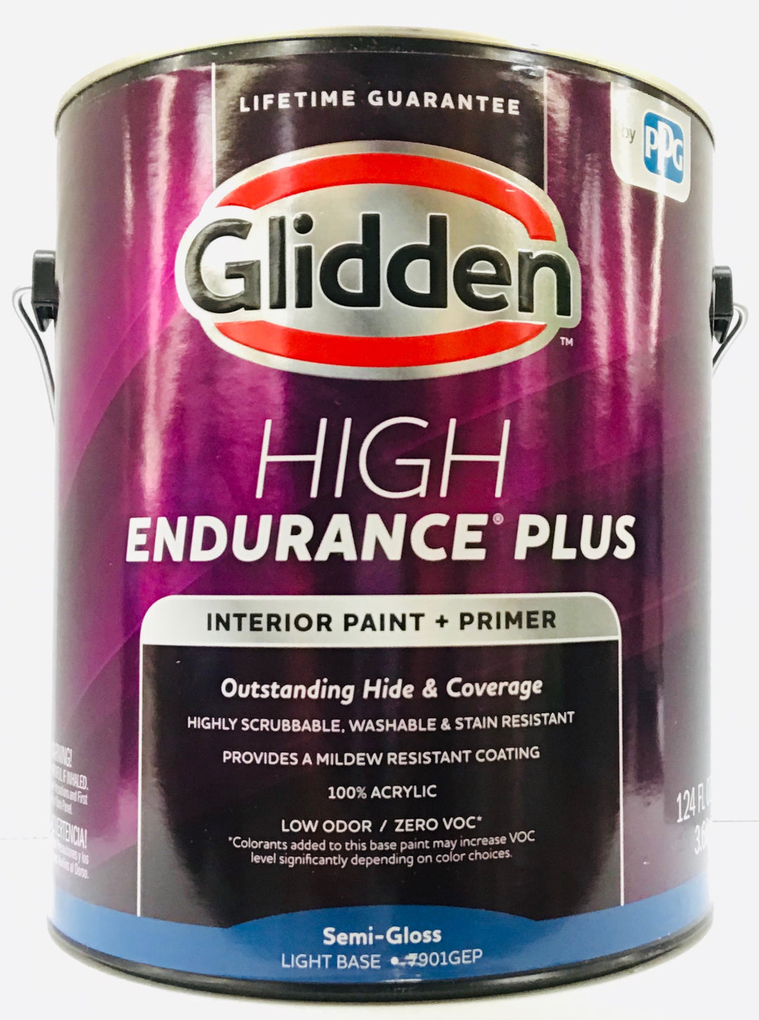 Glidden High Endurance Plus Semi-Gloss Interior Paint, Light Base, 1 Gallon