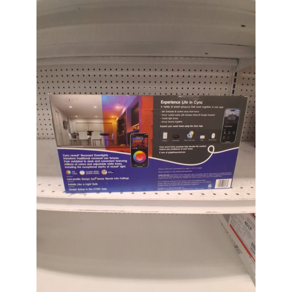 Cync Full Color Smart Recessed Can Retrofit (2 Pack)