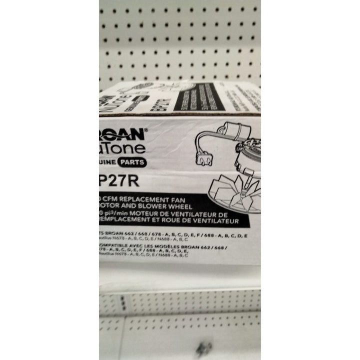 Broan-NuToneÂ® BP27R Genuine Replacement Motor/Wheel for 50 CFM Bathroom Fans, Fits Select Models
