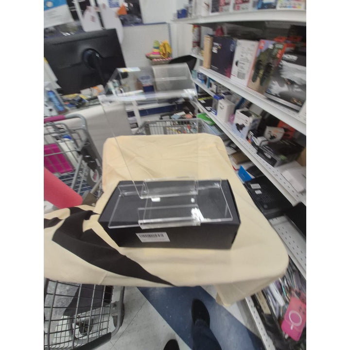 Generic Raffle Ticket Box - Acrylic, Black Base, Clear Top