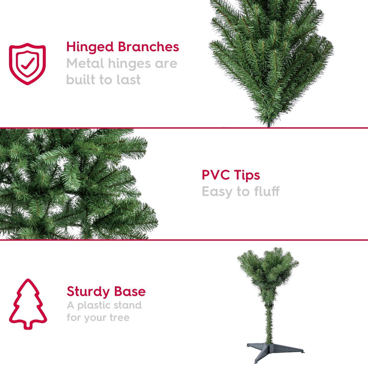 6' Wesley Pine Green Artificial Christmas Tree, by Holiday Time Retail $18.00