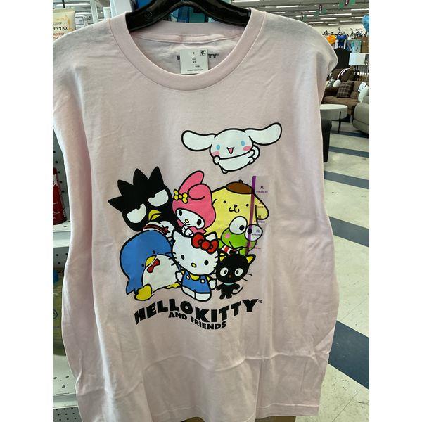 Hello Kitty and Friends T-Shirt - Cartoon Graphics, Pink Retail $14.00