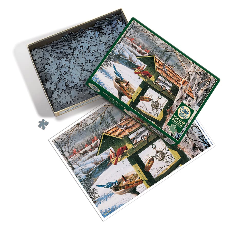 Cobble Hill 1000 Piece Puzzle - Backyard Banquet - Sample Poster Included