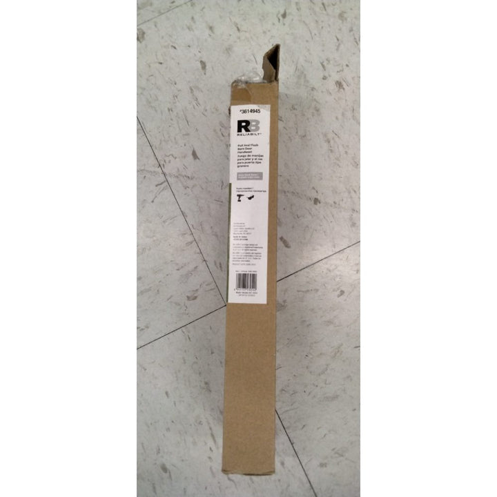 RELIABILT Pull & Flush Barn Door Handleset #3614945 Matte Black 11.5" Long