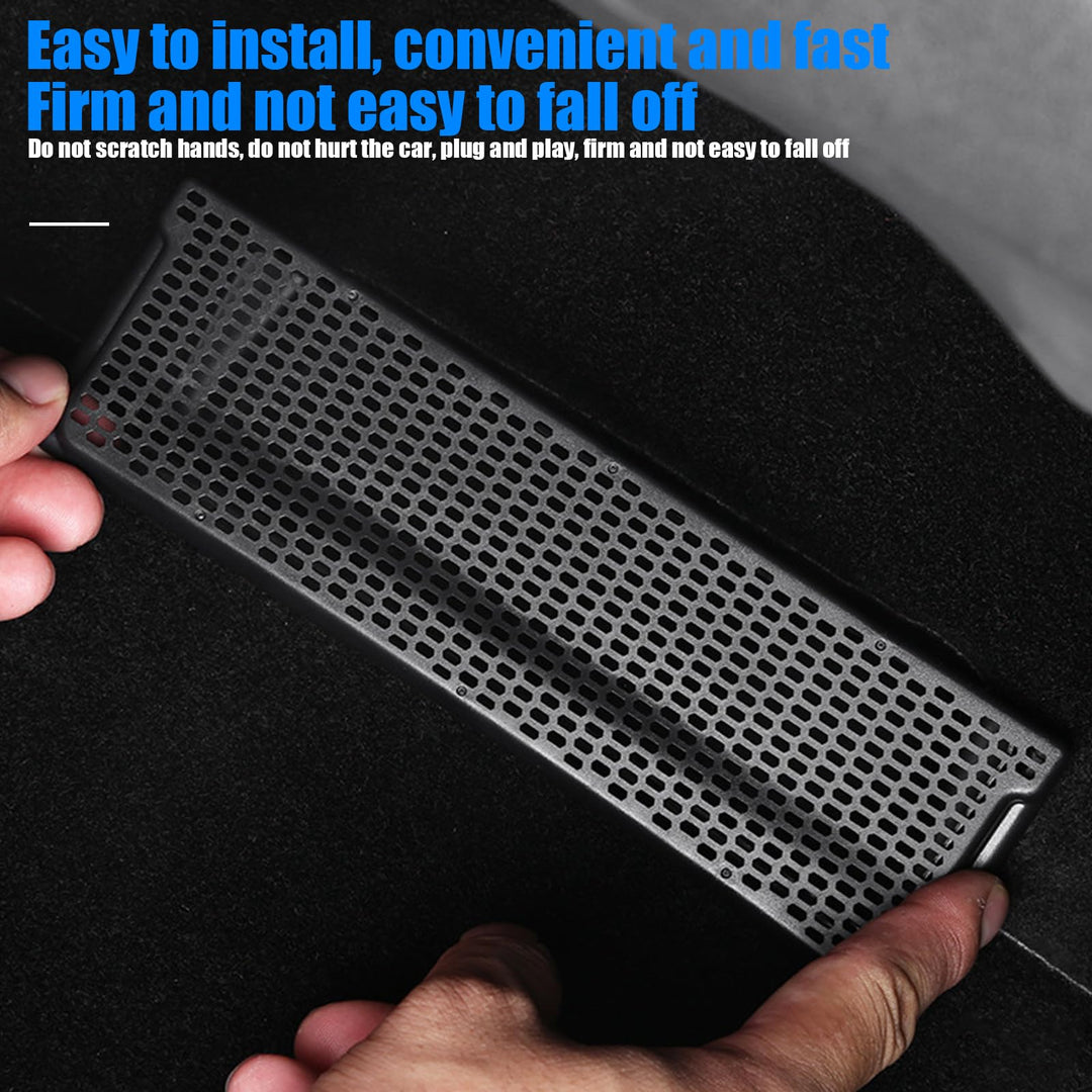 Jawmoy Pack-2 Air Conditioning Outlet Cover, ABS Plastic Air Vent Grille Protector, Air Flow Vent Intake Grille Inlet Accessories Compatible with Tesla Model Y 3 (Black)