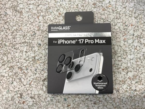 DURAGLASS iPhone 17 Pro Max Camera Protection - Shatterproof Tempered Glass Retail $7.88