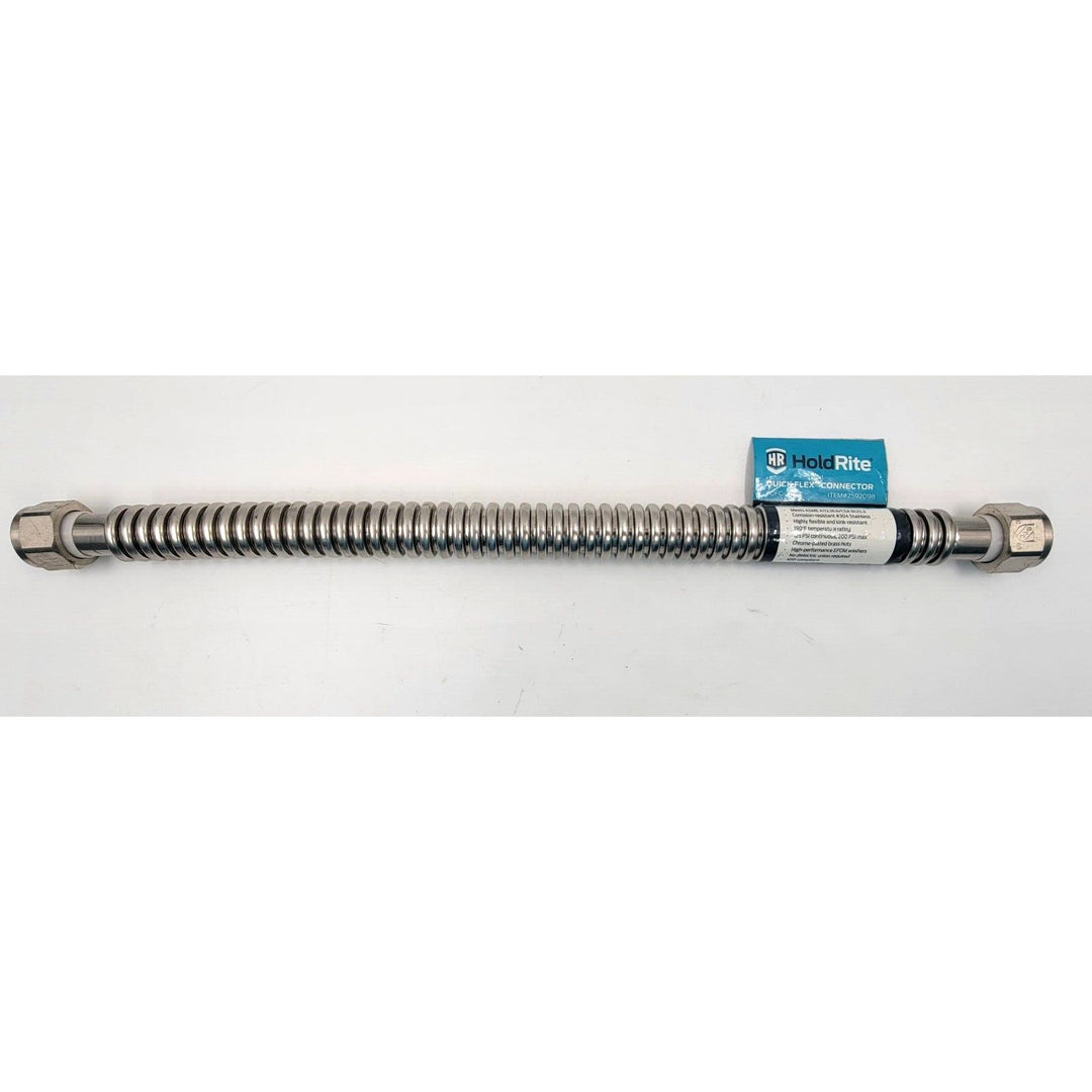 HoldRite Corrugated Stainless Water Heater Softener Connector FIP 3/4" X 18"