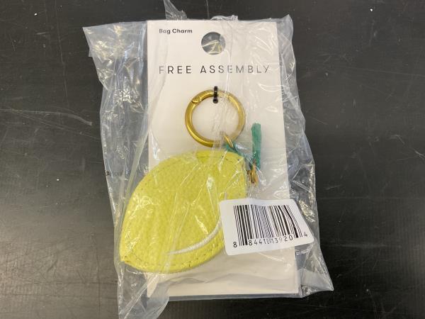 Free Assembly Lemon Bag Charm - Yellow Retail $8.00