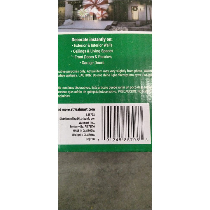 LED Light Show Swirling Storm - Holiday Image Projector, 11 ft Wide Retail $30.00