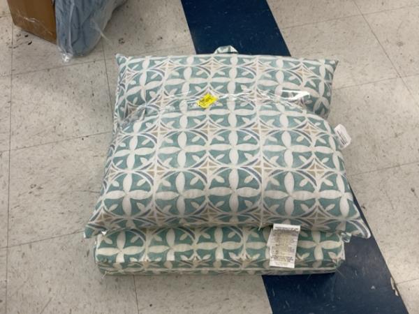 Threshold Pillow & Cushion Set - Geometric Pattern, Outdoor Decor Retail $34.98