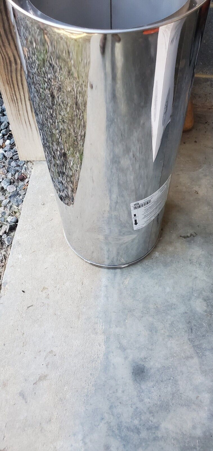 SuperVent 24-in L X 8-in Dia Stainless Steel Insulated Double Wall Chimney Pipe