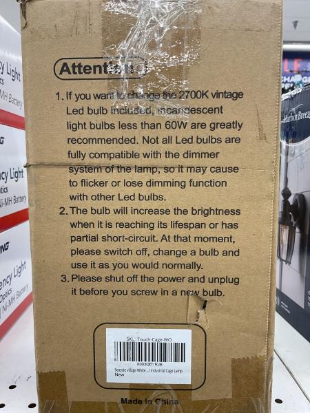 Seaside village small cage dimmable lamp Retail $15.60