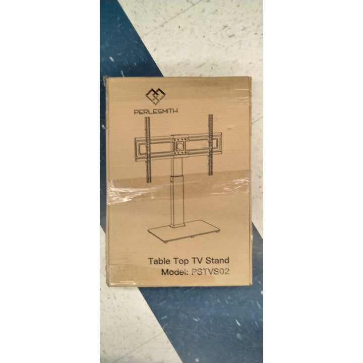 PERLESMITH Swivel Universal TV Stand for 37-80 inch LCD OLED Flat/Curved Screen TVs-Height Adjustable Table Top Center TV Stand with Wire Management, VESA 600x400mm up to 88lbs