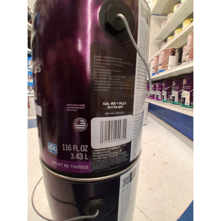 Glidden High Endurance Plus Interior Eggshell Medium Base Paint, 1 Gallon
