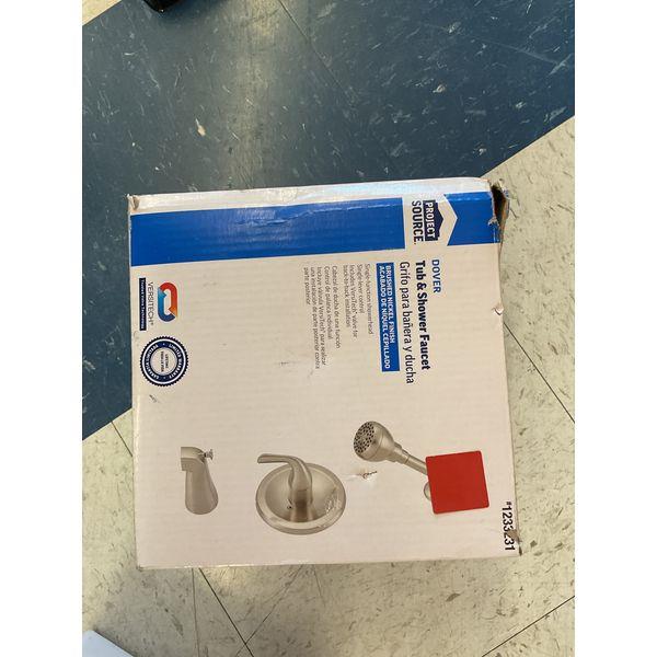 Project Source Dover Tub & Shower Faucet - Brushed Nickel Finish