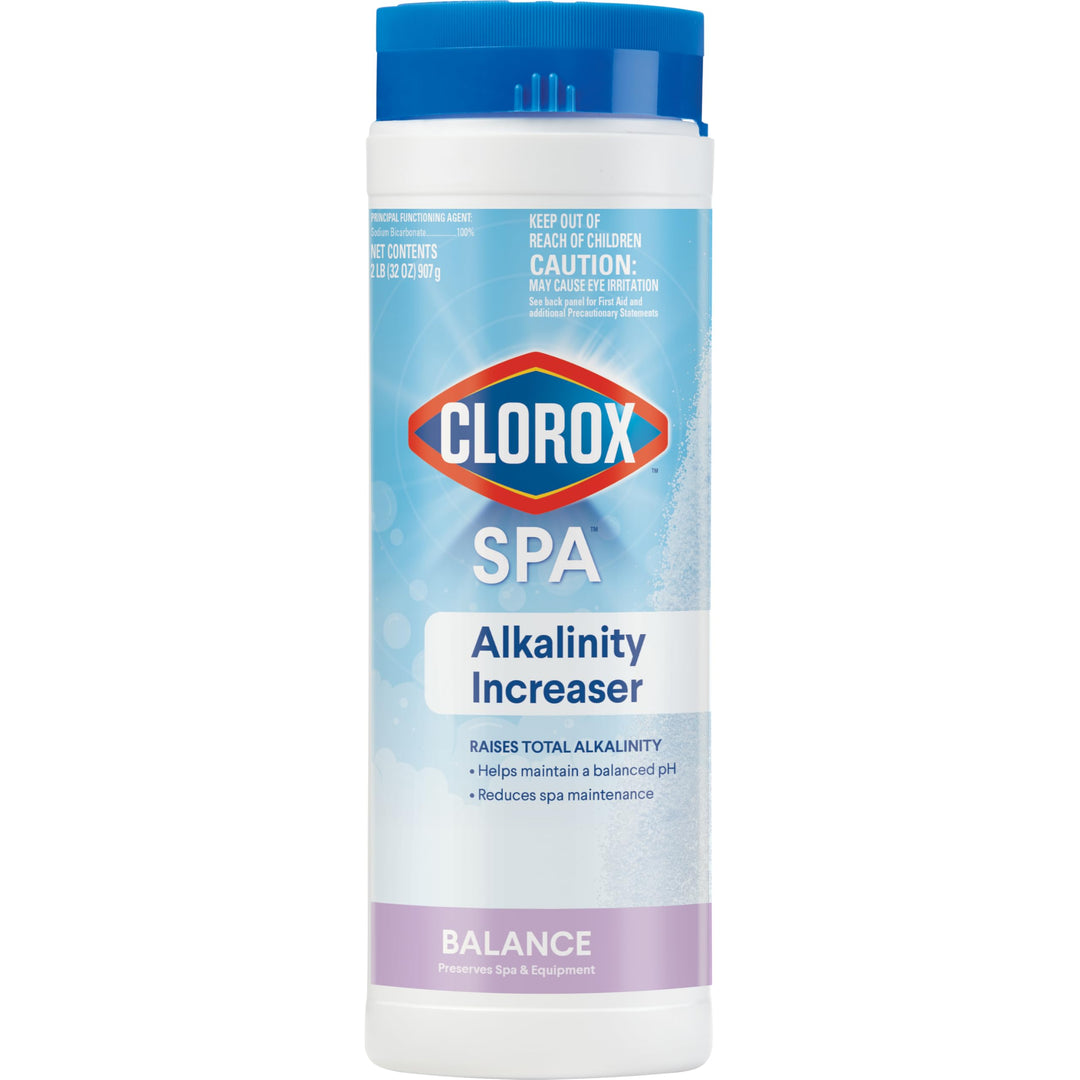 CloroxÂ® Pool&Spaâ„¢ Alkalinity Increaser, Raises Total Alkalinity in Spa Water, Safe for All Spa Types, 2 lb (Pack of 1)