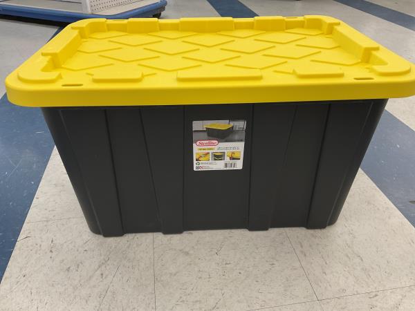 Sterilite 5065-27 Gal. Industrial Tote Yellow Lily 50659Y06  Retail $45.89