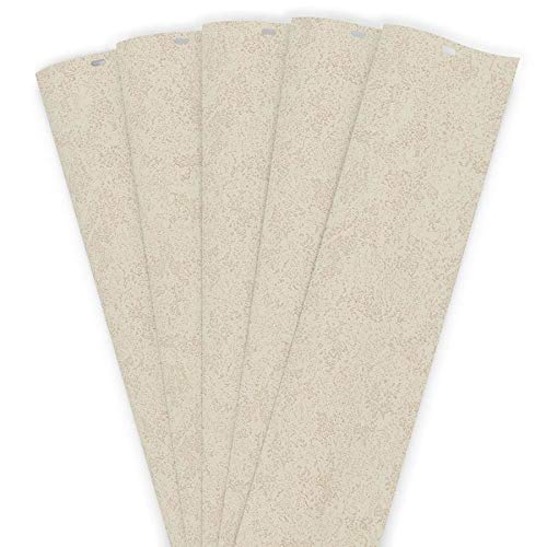 Levolor Trim+Go 13-Pack 3.5-in S-Curve Ciara Stone Plastic Vertical Vanes (Common:; Actual: 3.5-in x 84-in)
